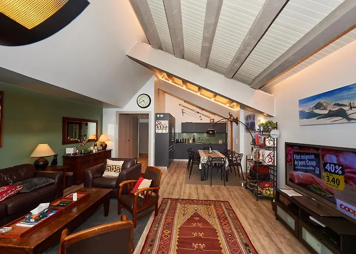 Tsaumiau, 3br, Perfect View, Skilift 170m! Appartement Crans-Montana